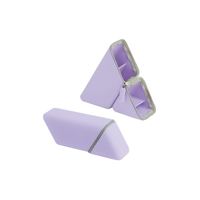 SONIC Triangular Standing Silicone Portable Pen Case Purple