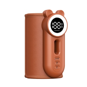 奶瓶保溫套恆溫加熱溫奶器免插電便攜無線暖奶器-棕色 1 把