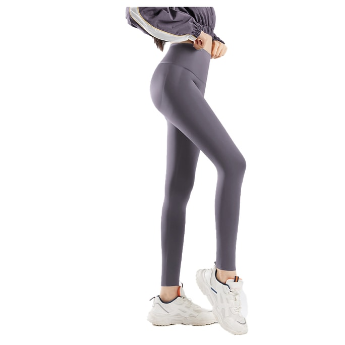  Black Gold High-Waisted Thickened Shaping Yoga Leggings with Tummy Control & Butt Lifting 1 Piece Gray non-fleece-suitable for 20℃-35℃ Size S