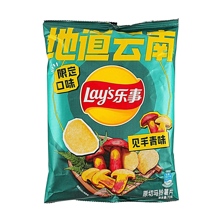 감자칩, 젠쇼우칭 야생 포르치니 버섯 맛, 70g (2.47oz) [윈난 한정판 맛] 4