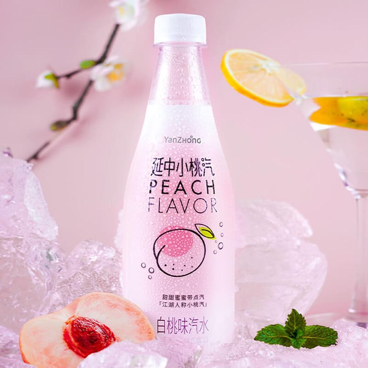 YANZHONG Peach Soda Soft Drink 13.86 fl oz - Yami.com