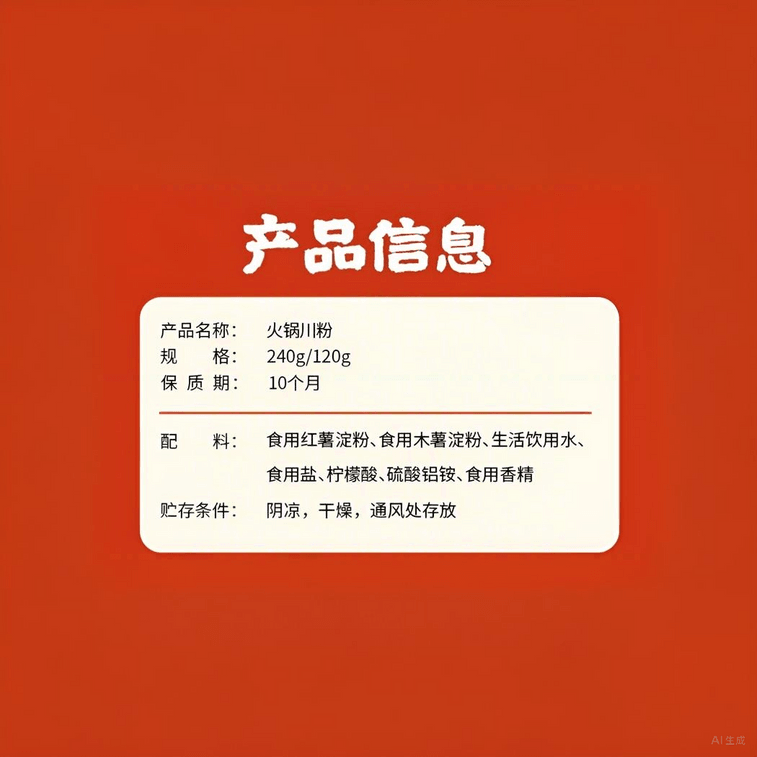 川娃子 【传统工艺制作不含胶】火锅宽粉 240g  粉丝粉条 苕皮 100%农家红薯粉条 速食火锅粉宽粉川粉 火锅食材【入口劲道 顺滑入口】 10