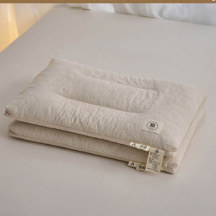 A-Class Cotton Linen Buckwheat Pillow (25x45cm) 1 Piece Organic Buckwheat Hull Pillow Cover & Insert Ergonomic Neck Support Bed Pillow For Sleeping Natural Breathable Home Decor 4