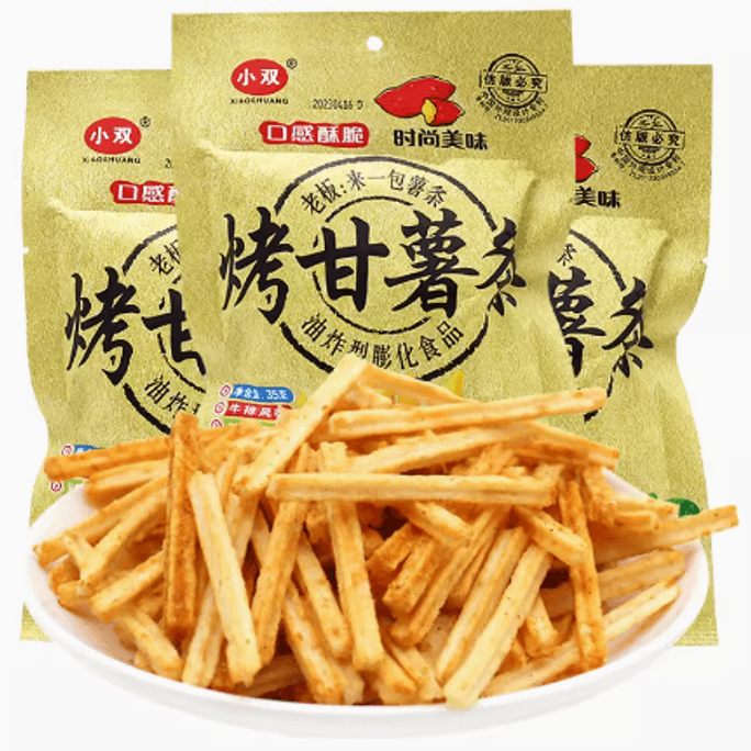 [Direct shipping across the United States] XIAO SHUANG Roasted Sweet Potato Fries 35g