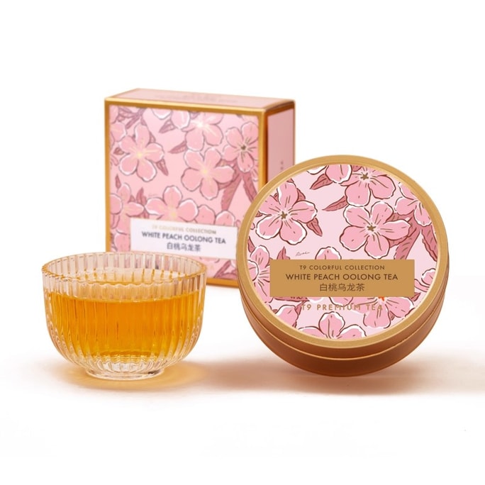 Large Gold Can Gift Set Peach Oolong Fruit Tea Luxury Hotel Grade Sweet Aftertaste 50g
