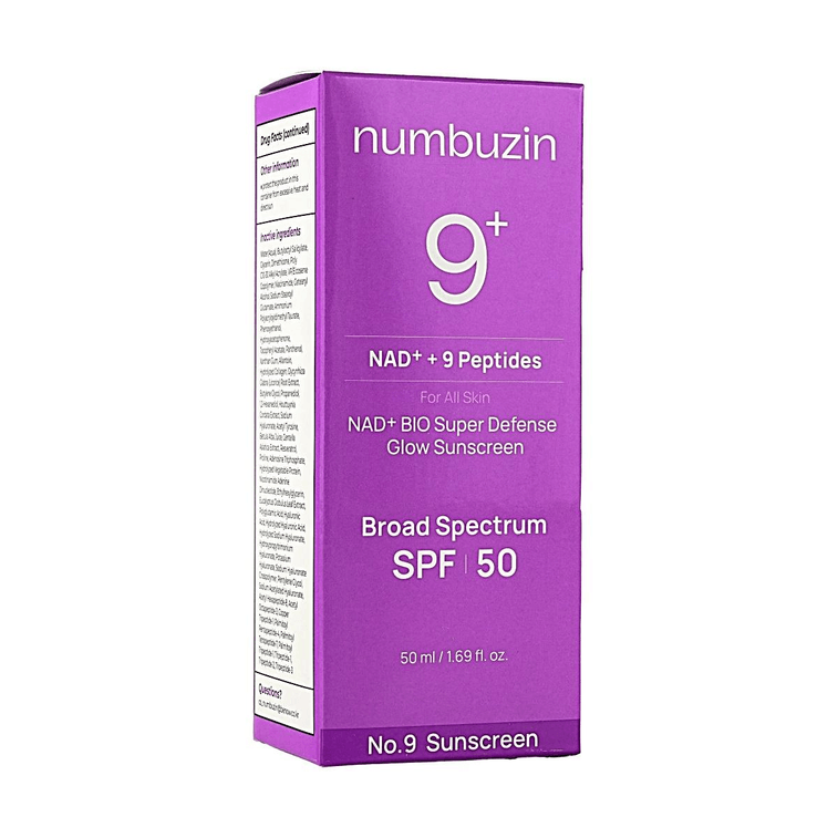 No.9 NAD+ BIO Super Defense Glow Sunscreen, SPF50+ PA++++, 1.69 fl oz【Dewy Glow Anti-Aging】 6