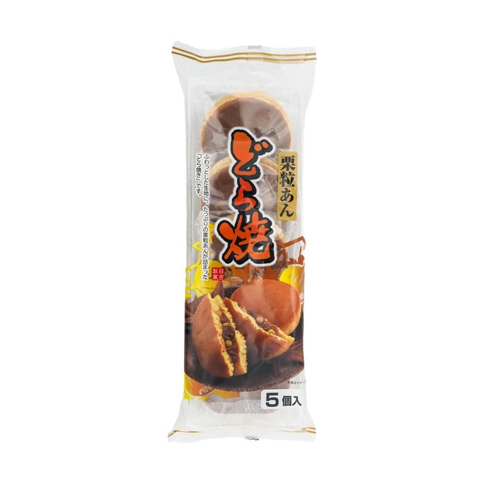 日本HIYOSHI 銅鑼燒 栗子味 5個裝 300g
