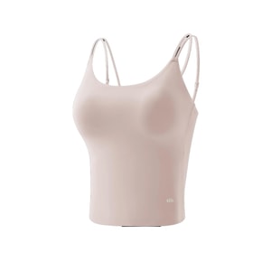 【香港直郵】 蕉下 無痕免穿胸罩涼感冰絲美背背心 淡桃粉 S碼 防曬內搭打底 溫柔元氣色