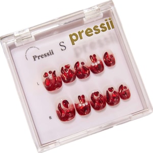 Pressii 手工穿戴甲 M 红色宝石套装 55g/盒