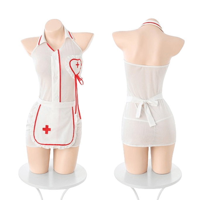 Night Care Love See-Through Nurse Set Erotic Lingerie Sexy Bareback Uniforms