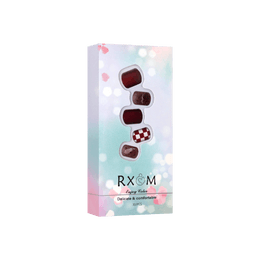 Nail Art Polish Sticker,  Red Checkerboard Design, HS-144