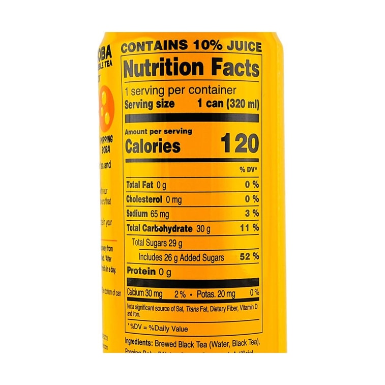 팝핑 보바 버블티 망고맛 10.82 fl oz *6개【6팩】 7