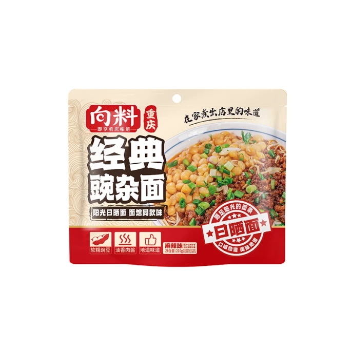 【中國直郵】 向料 重慶經典豌豆雜醬拌麵210g*1袋