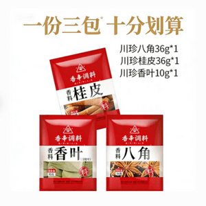 川珍 八角香叶桂皮3袋组合装共82g