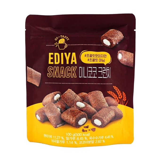 韩国EDIYA 迷你可可脆 100g【韩国网红咖啡店零食】