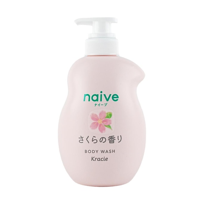  NAIVE Sakura Body Wash Liquid 17.9 fl.oz【2024 Sakura Limited Edition】