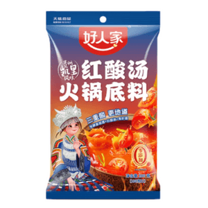 Good Home Guizhou Kaili Flavor Red Sour Soup Base Sauce Package Hot Pot Base 200g *1 Bags