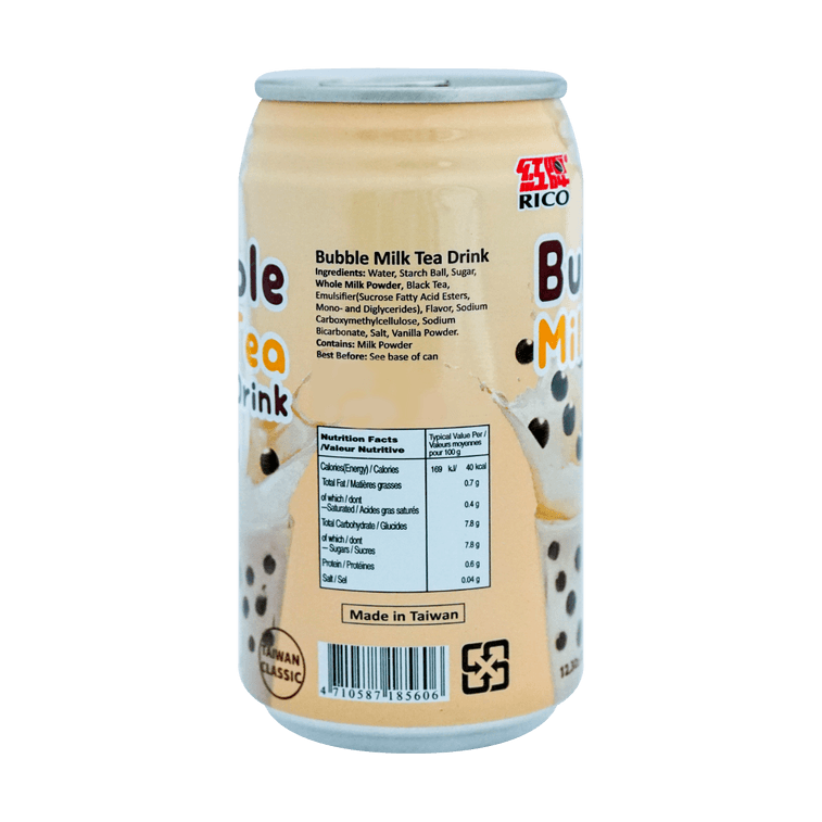 台湾RICO红牌 珍珠奶茶 原味 350ml 8