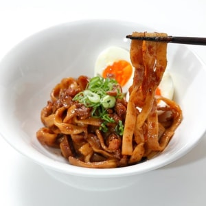 Menya Musashi Microwave 2 min!  Tonkotsu Seafood Mazesoba 1serving