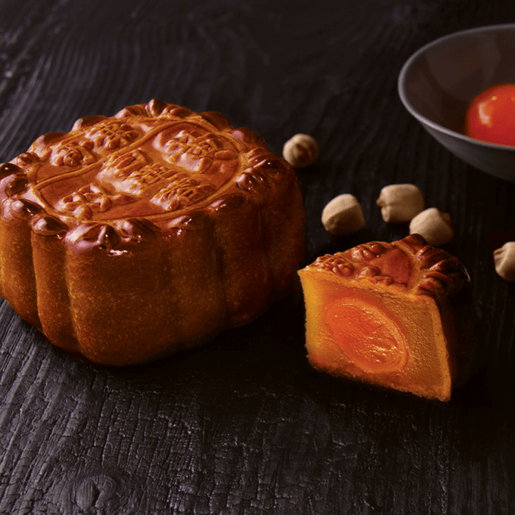 香港製】月餅 奇華餅家 ケイ ワー ベーカリー4個 雙黃純白蓮蓉