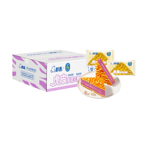 都遇 虎皮芋泥三角蛋糕 2kg【滿滿芋泥!!芋泥腦袋狂喜】【超值一整箱營養早餐】