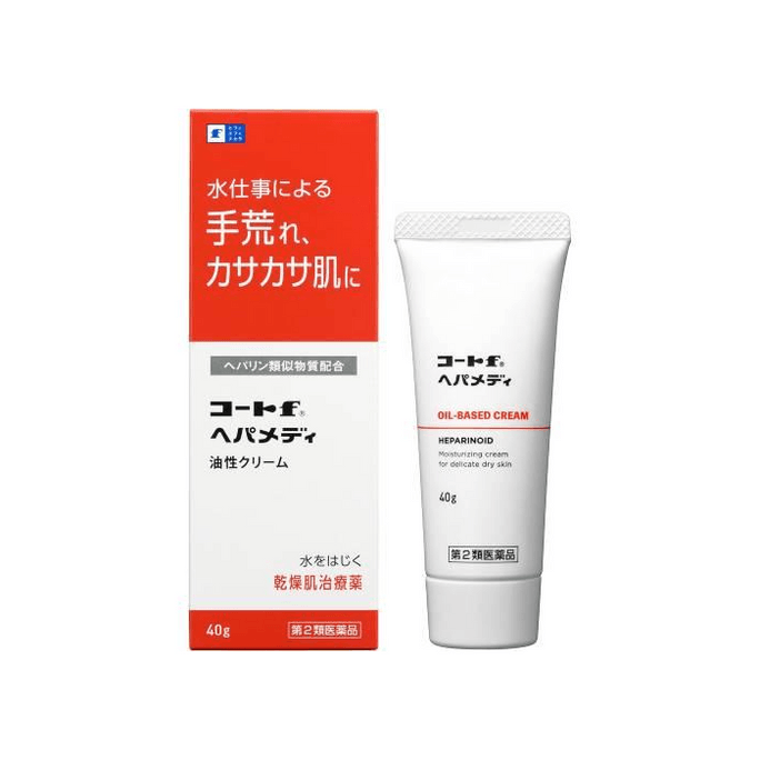 【日本直送】田辺三菱製薬 コートF ヘパメドスキンクリーム 40g（日本） - 修復、保湿、抗炎症、鎮静、スキンケア