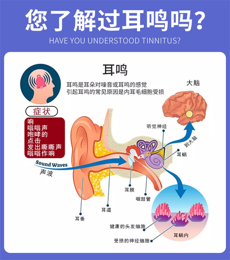 【中国直邮】 云南本草 耳鸣滴耳液 耳鸣神经性耳鸣王克星治神经性10ml/盒