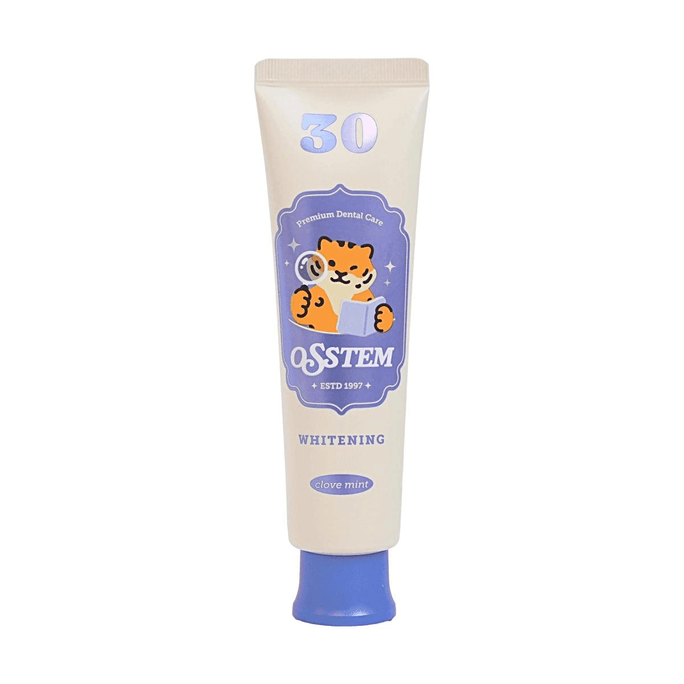 30개 미백 치약 2.8oz【강력한 미백】【정향 민트 향】