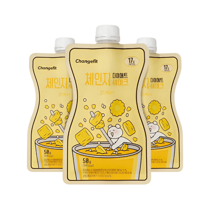 KOREA CHANGE FIT Travel Diet Corn Meal Replacement Shake  50gX3PC