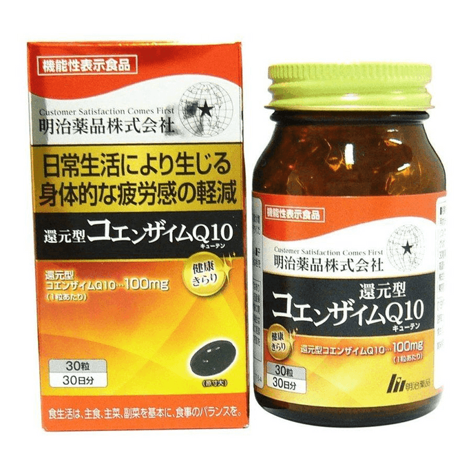심장 보호 및 노화 방지를 위한 Meiji 고농축 환원형 코엔자임 Q10(30정)