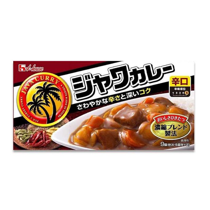 【日本直邮】HOUSE Foods好侍 日式咖喱块辣味 185g
