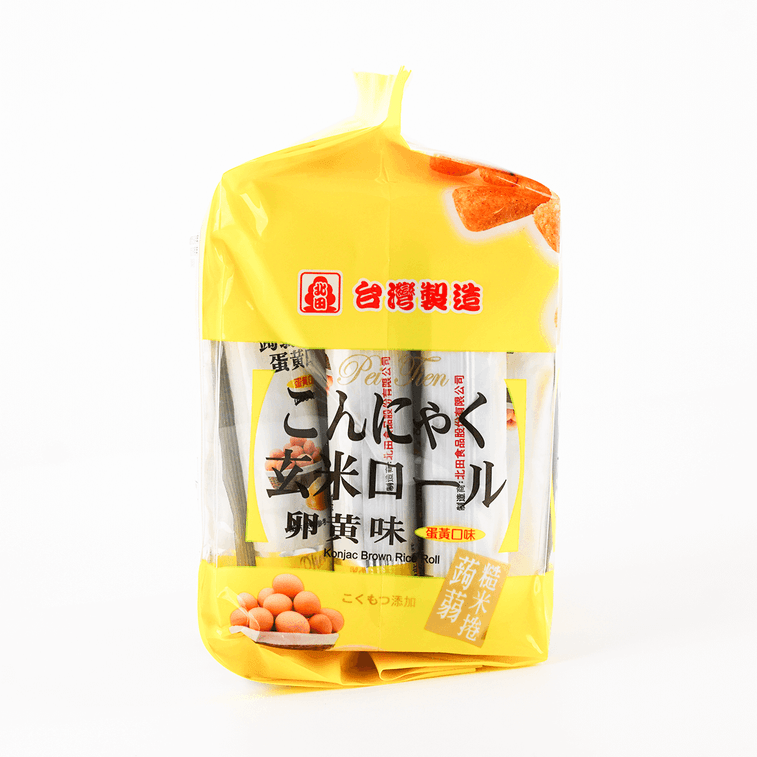 台湾北田 蒟蒻糙米卷 蛋黄味 160g 3