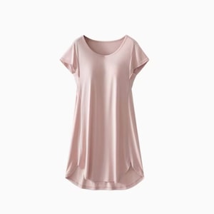 [中国からの直送] HSPM 新作 カジュアル 通気性 ドーパミン スモール フライングスリーブ ナイトドレス ホームウェア ピンク XL