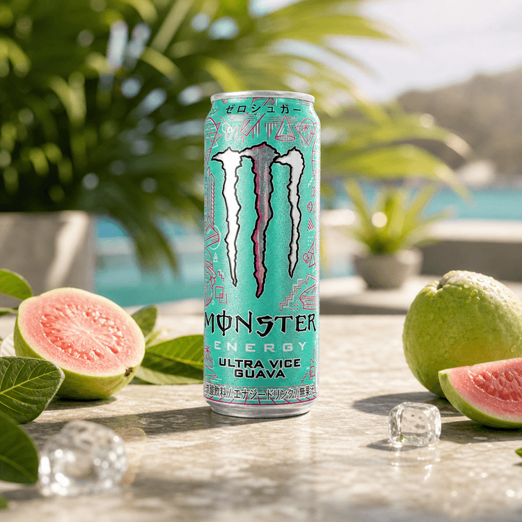 Monster Energy モンスターエナジー ウルトラバイスグアバ、砂糖不使用