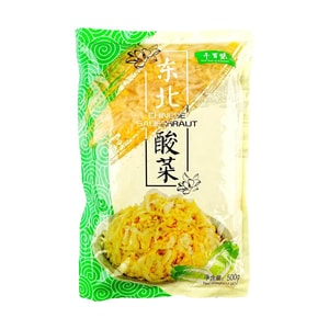 千百味 东北酸菜 切丝 500g【腌制白菜咸菜】