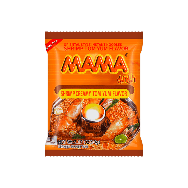 Wholesale MaMa Instant Noodles Shrimp Creamy Tom Yum Flavour 90g x 24 Bags  x 6 Boxes