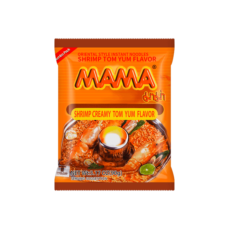 MAMA Oriental Style Instant Noodles Shrimp Flavor (Tom Yum), 2.12 oz