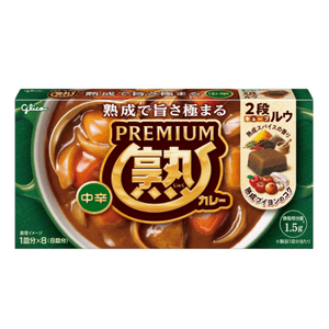 【日本直邮】格力高 高级熟成咖喱 中辣 160g