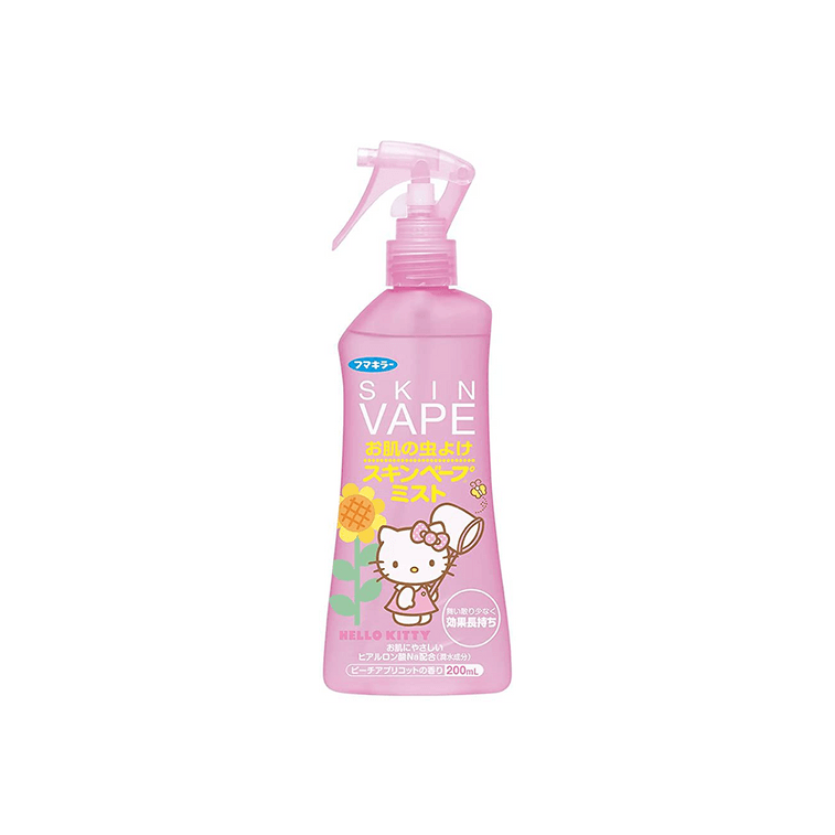 日本VAPE 防叮咬喷雾液孕婴户外便携全家可用长效驱蚊 Kitty限量版 粉瓶  200ml 【夏季户外】 4