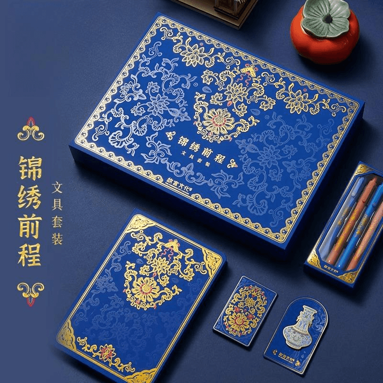 縁起物 清国 顺治皇帝聖旨 翰林院 書道 刺繍肉筆保証 文房具置物