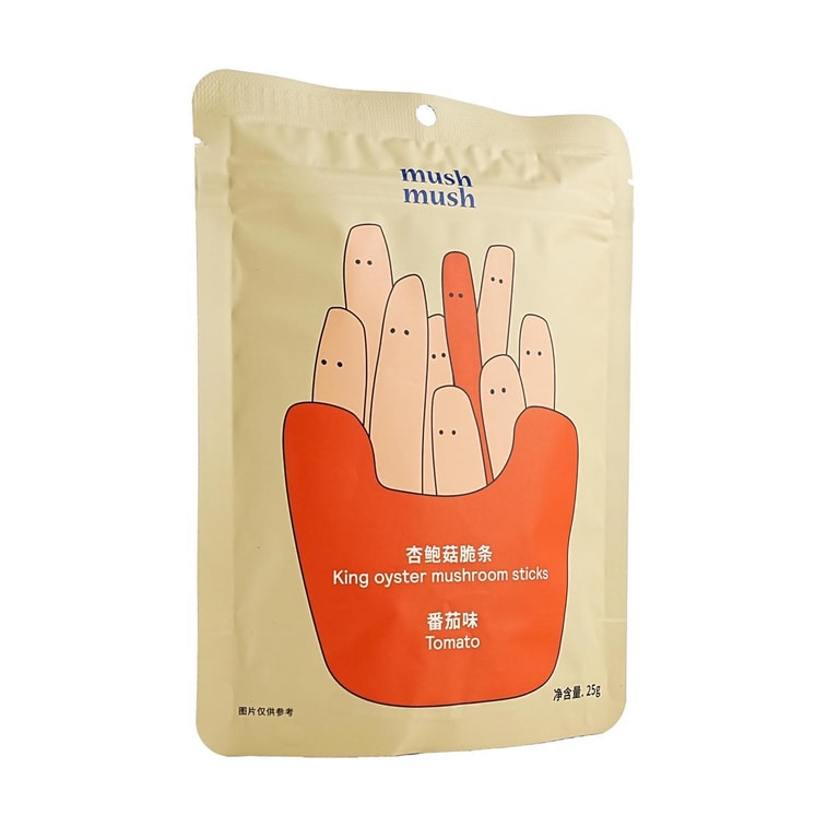King Oyster Mushroom Crispy Strips Tomato Flavor,Low Calories,0.88 oz *5【5 Packs】 7
