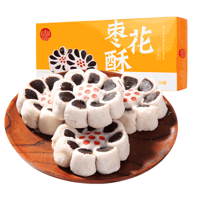 【中国直邮】稻香村枣花酥枣泥酥210g*1盒装