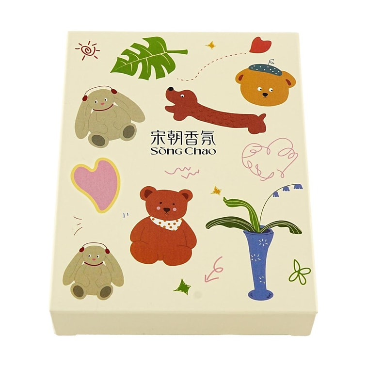 宋朝 扑通扑通家族系列毛绒公仔玩偶 萌趣香薰扩香桌面摆件 哼唧哼唧香氛熊 勇气 3