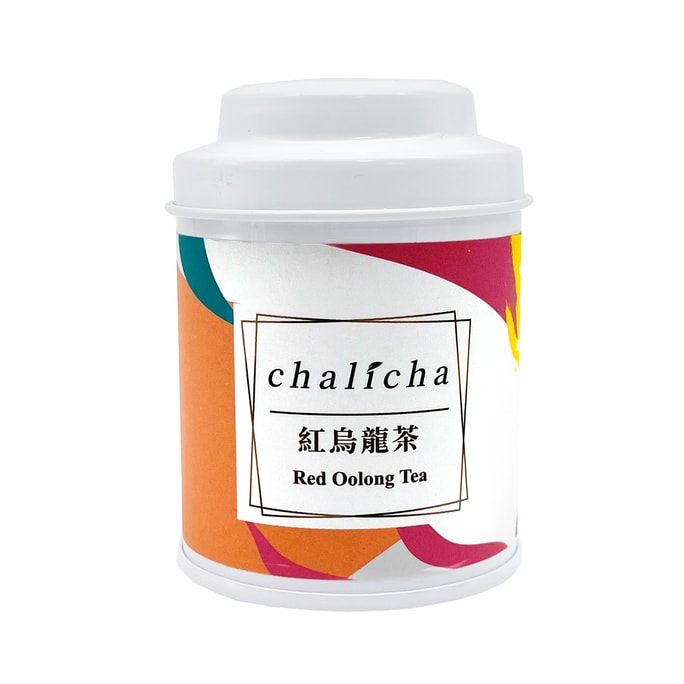 Red Oolong Tea (mini round white tin) 30g