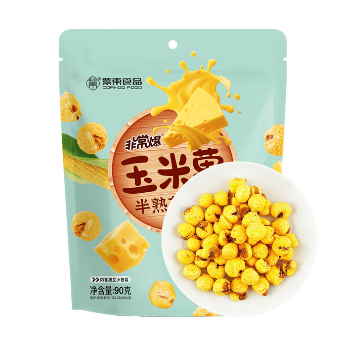 紫东食品  黄金玉米果 爆米花 半熟芝士味 90g
