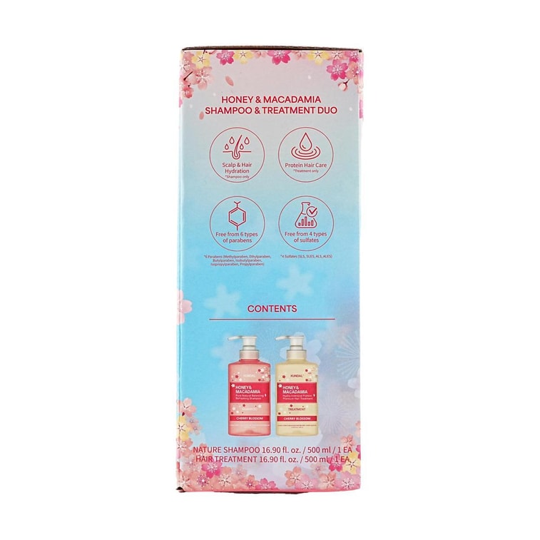 Cherry Blossom Edition Honey & Macadamia Shampoo, 16.9 fl oz + Treatment 16.9 fl oz 9