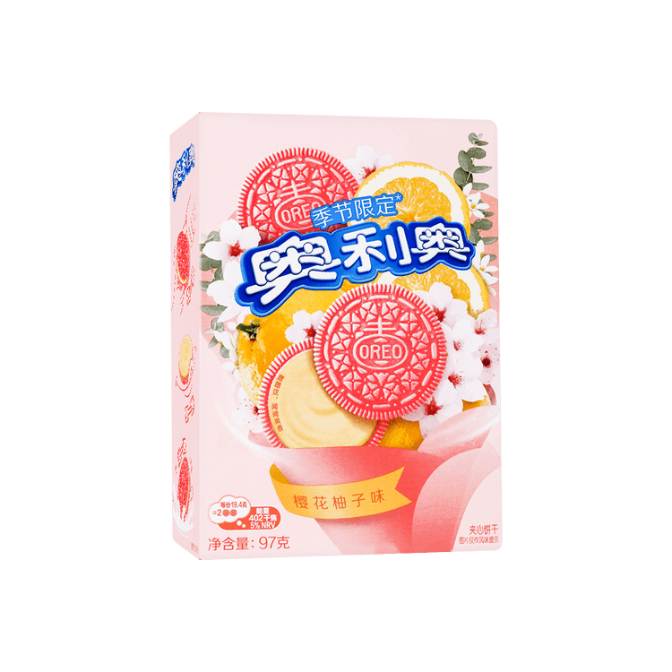 OREO Cherry Blossom Grapefruit flavor Biscuit 97g - Yami.com
