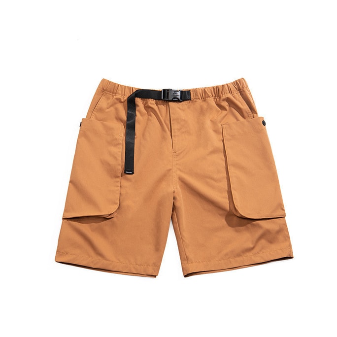 Functional Shorts Outdoor Casual Loose Men's XL Size Brick Red