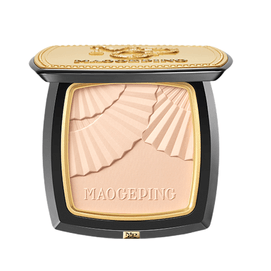 【中國直郵】MAOGEPING毛戈平 光感柔紗凝顏粉餅 小金扇粉餅 柔焦無痕定妝粉 802 柔紗色 適合自然膚色 11.5g