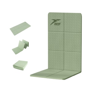 【中国直送】HSPM 新家庭用折りたたみ式ポータブル滑り止めヨガマット エレガントグリーン 幅80cm 厚さ8mm 収納バッグ付き